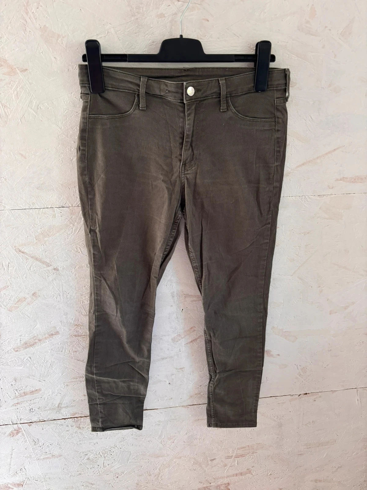 Pantalon jean skinny kaki H&M (&Denim) Taille 38 (US 29) Très bon état